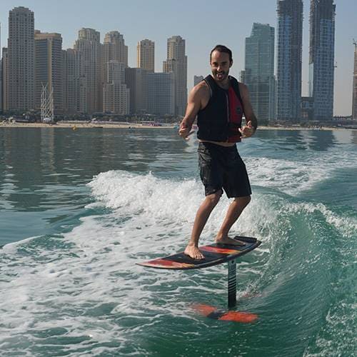 Wakefoiling sea riders watersports near Dubai marina JBR